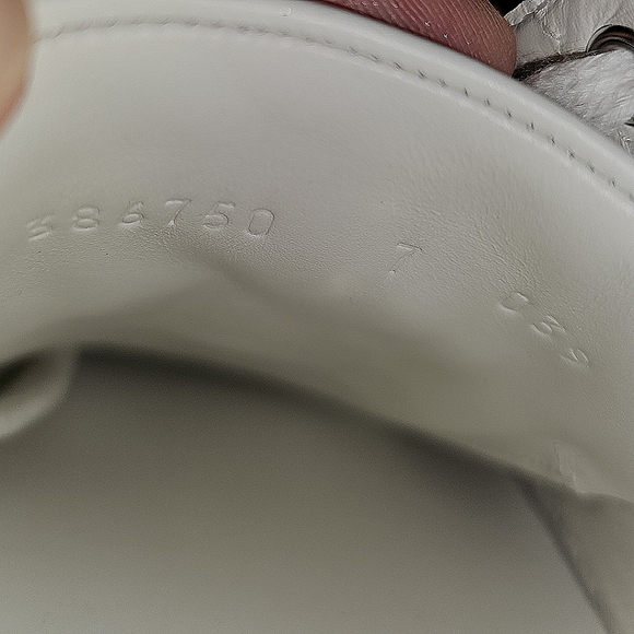 Like New - GUCCI ACE Navy/Red Web Leather Sneakers Mens7/Wmns 9 to 9.5. - Picture 11 of 16